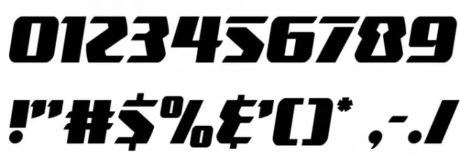 Boomhauer Compact Font OTHER CHARS