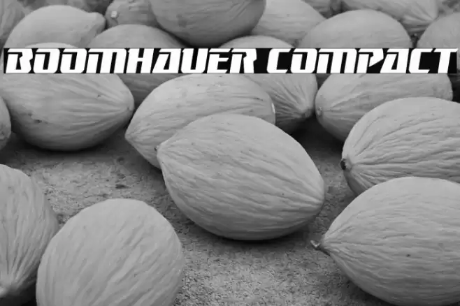Boomhauer Compact Font examples