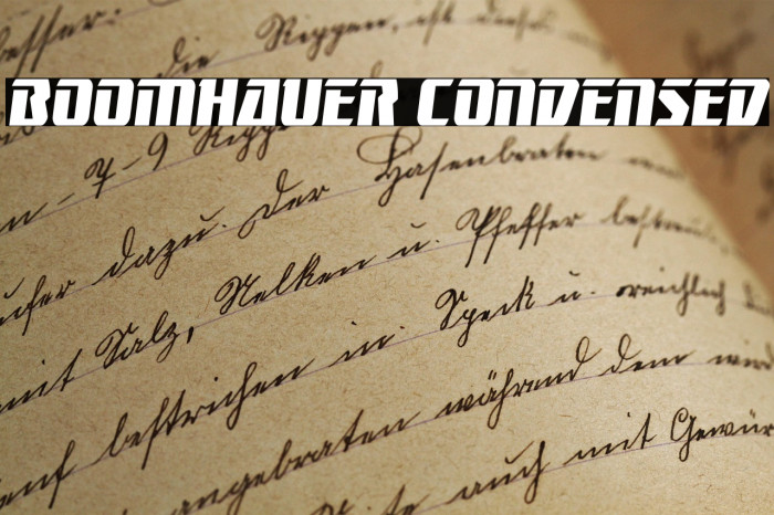 Boomhauer Condensed Example 2