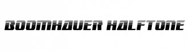 Boomhauer Halftone  font caratteri gratis