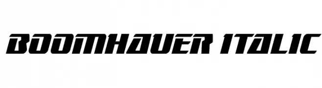 Boomhauer Italic  font caratteri gratis