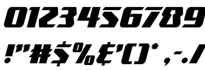 Boomhauer Italic Font OTHER CHARS