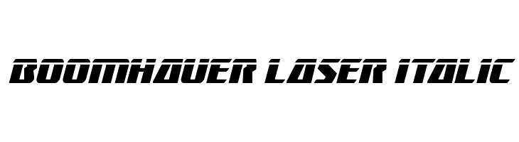 Boomhauer Laser Italic  フリーフォントのダウンロード