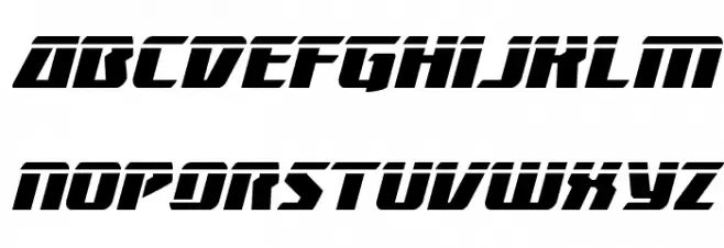 Boomhauer Laser Italic फ़ॉन्ट अपरकेस