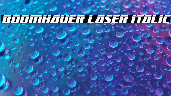 Boomhauer Laser Italic Example 2