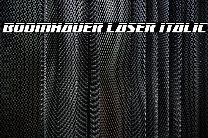 Boomhauer Laser Italic Example 3