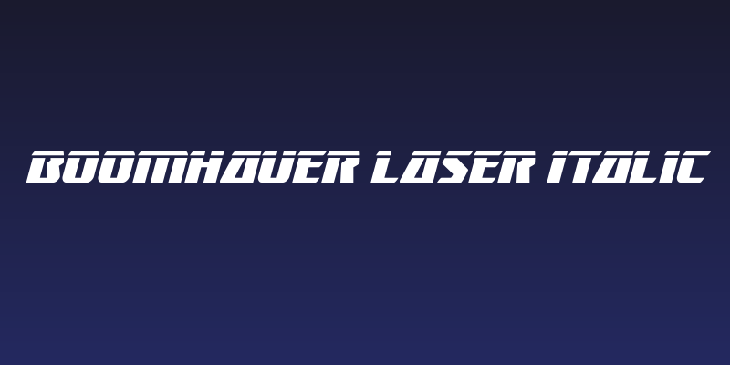 Boomhauer Laser Italic Social Header