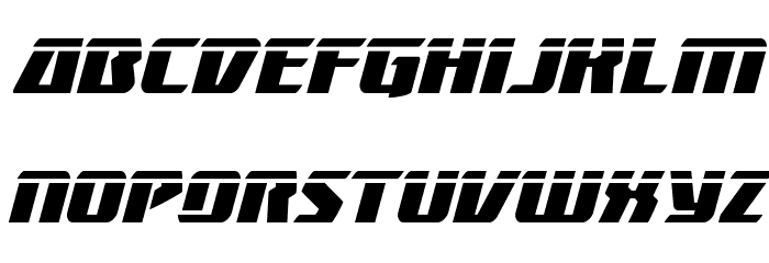 Boomhauer Laser Italic Font LOWERCASE