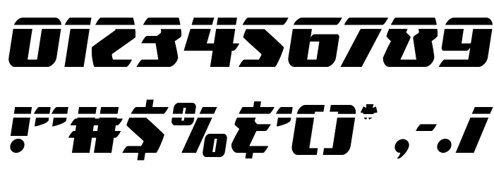 Boomhauer Laser Font OTHER CHARS
