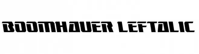 Boomhauer Leftalic  font caratteri gratis