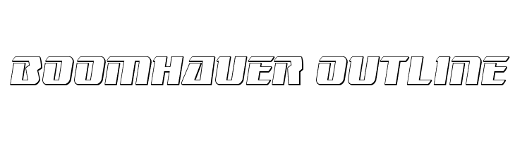 Boomhauer Outline  baixar fontes gratis