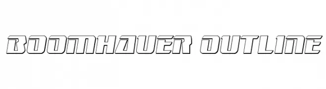 Boomhauer Outline  font caratteri gratis