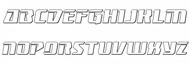 Boomhauer Outline フォント 大文字