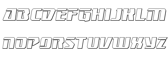 Boomhauer Outline Font LOWERCASE