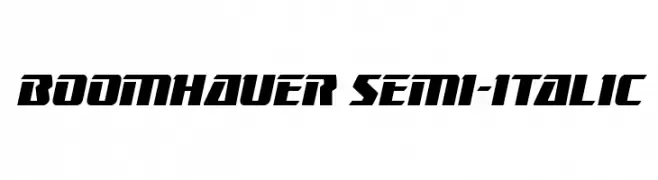 Boomhauer Semi-Italic  font caratteri gratis