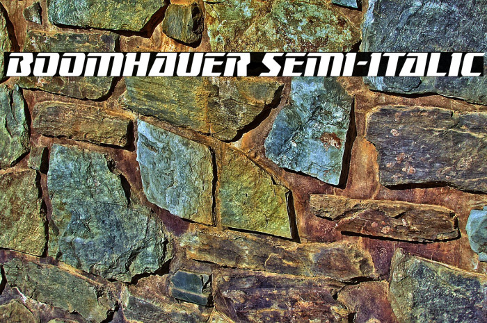 Boomhauer Semi-Italic Example 3
