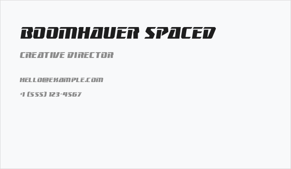 Boomhauer Spaced Business Card