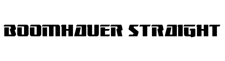 Boomhauer Straight  les polices de caractères gratuit tlcharger