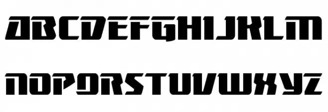Boomhauer Straight Schriftart Groß