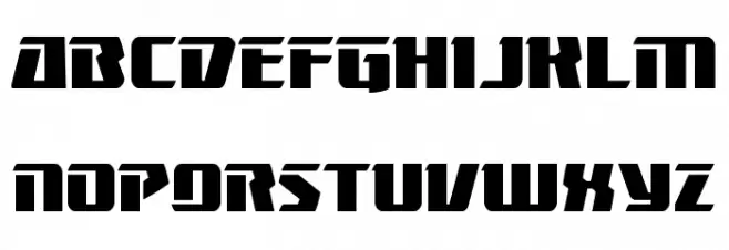 Boomhauer Straight Font LOWERCASE