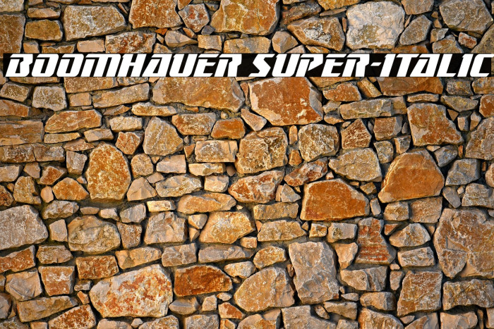 Boomhauer Super-Italic Example 3