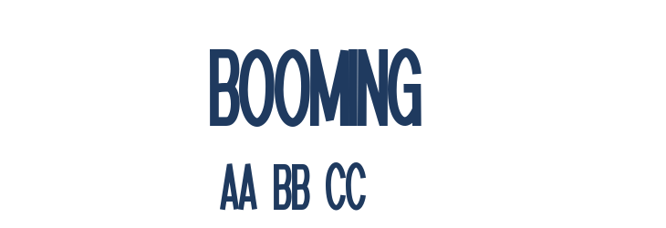 Booming1 Font Preview