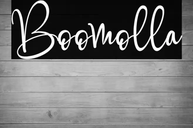 Boomolla Font examples