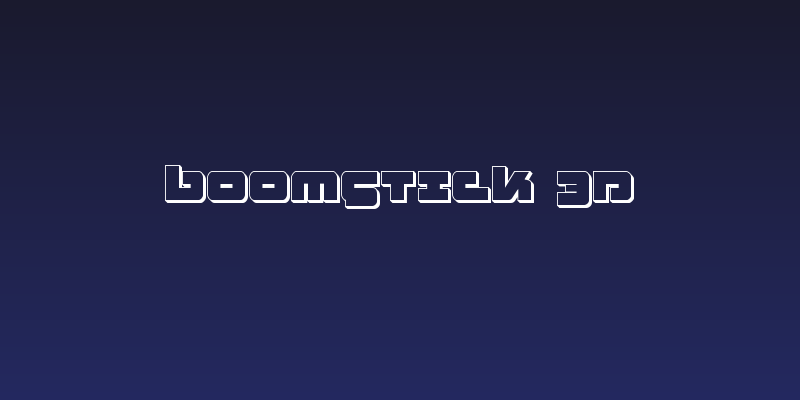Boomstick 3D Social Header