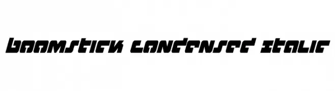 Boomstick Condensed Italic  フリーフォントのダウンロード