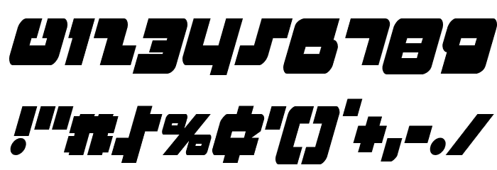 Boomstick Condensed Italic Font OTHER CHARS