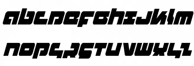 Boomstick Condensed Italic Fonte MAIÚSCULAS