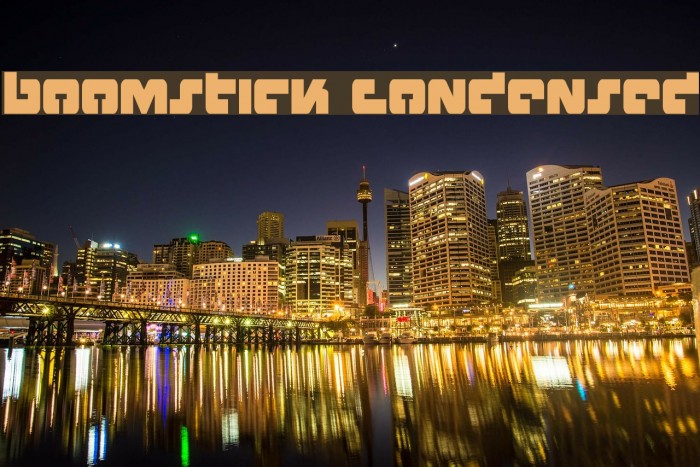 Boomstick Condensed Font examples