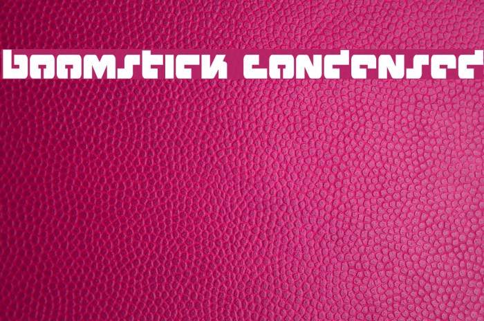 Boomstick Condensed Font examples