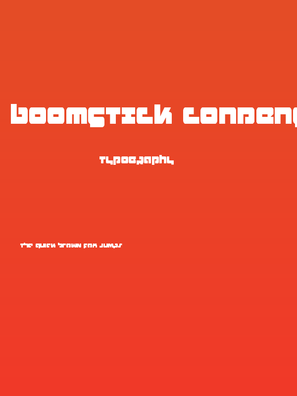 Boomstick Condensed Poster