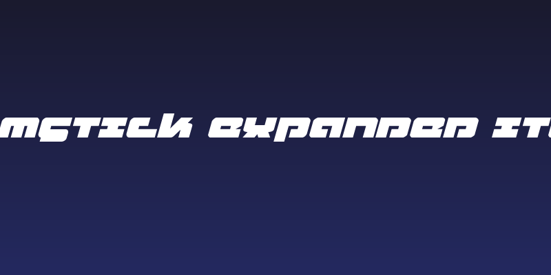 Boomstick Expanded Italic Social Header