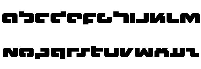 Boomstick Expanded Font LOWERCASE