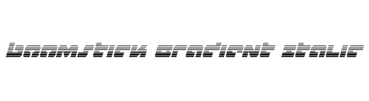 Boomstick Gradient Italic  font caratteri gratis