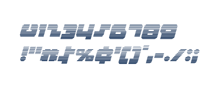 Boomstick Gradient Italic Other Characters