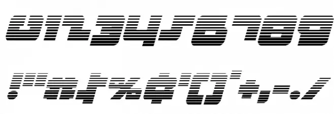 Boomstick Gradient Italic Font OTHER CHARS