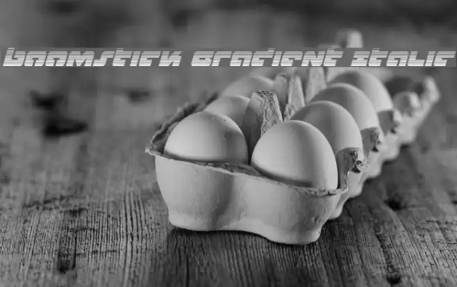 Boomstick Gradient Italic Font examples