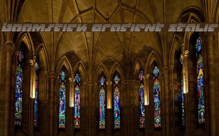 Boomstick Gradient Italic Example 3