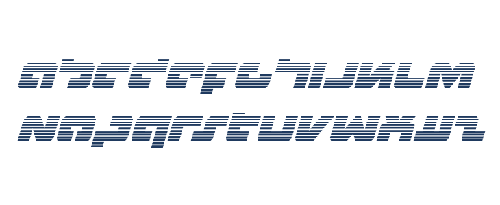 Boomstick Gradient Italic Lowercase