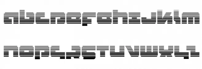 Boomstick Gradient Polices MAJUSCULES