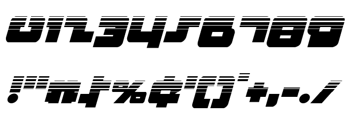 Boomstick Halftone Italic Font OTHER CHARS