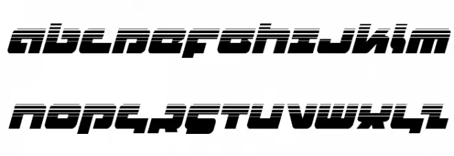 Boomstick Halftone Italic Schriftart Groß