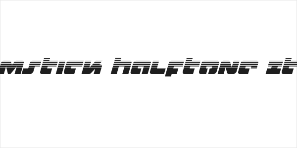 Boomstick Halftone Italic Logo