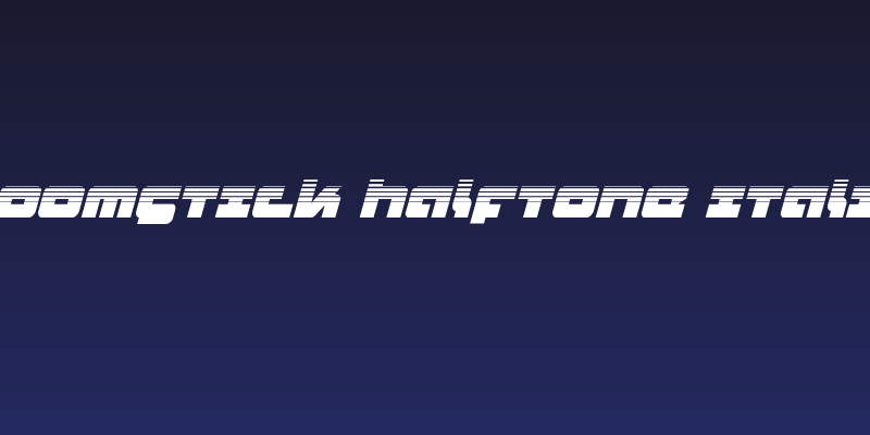 Boomstick Halftone Italic Social Header