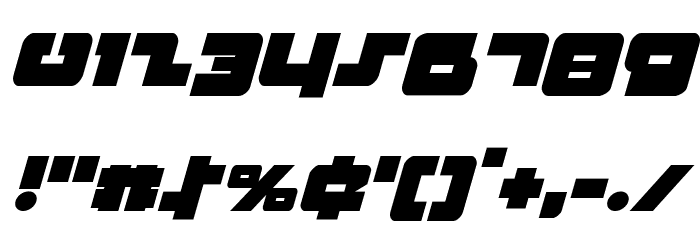 Boomstick Italic Font OTHER CHARS