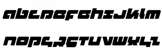 Boomstick Italic Schriftart Groß