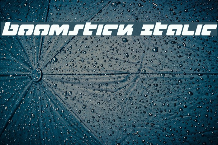 Boomstick Italic Font examples
